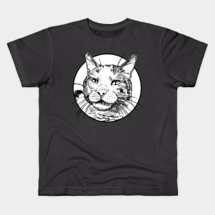 Glancing Cat Kids T-Shirt